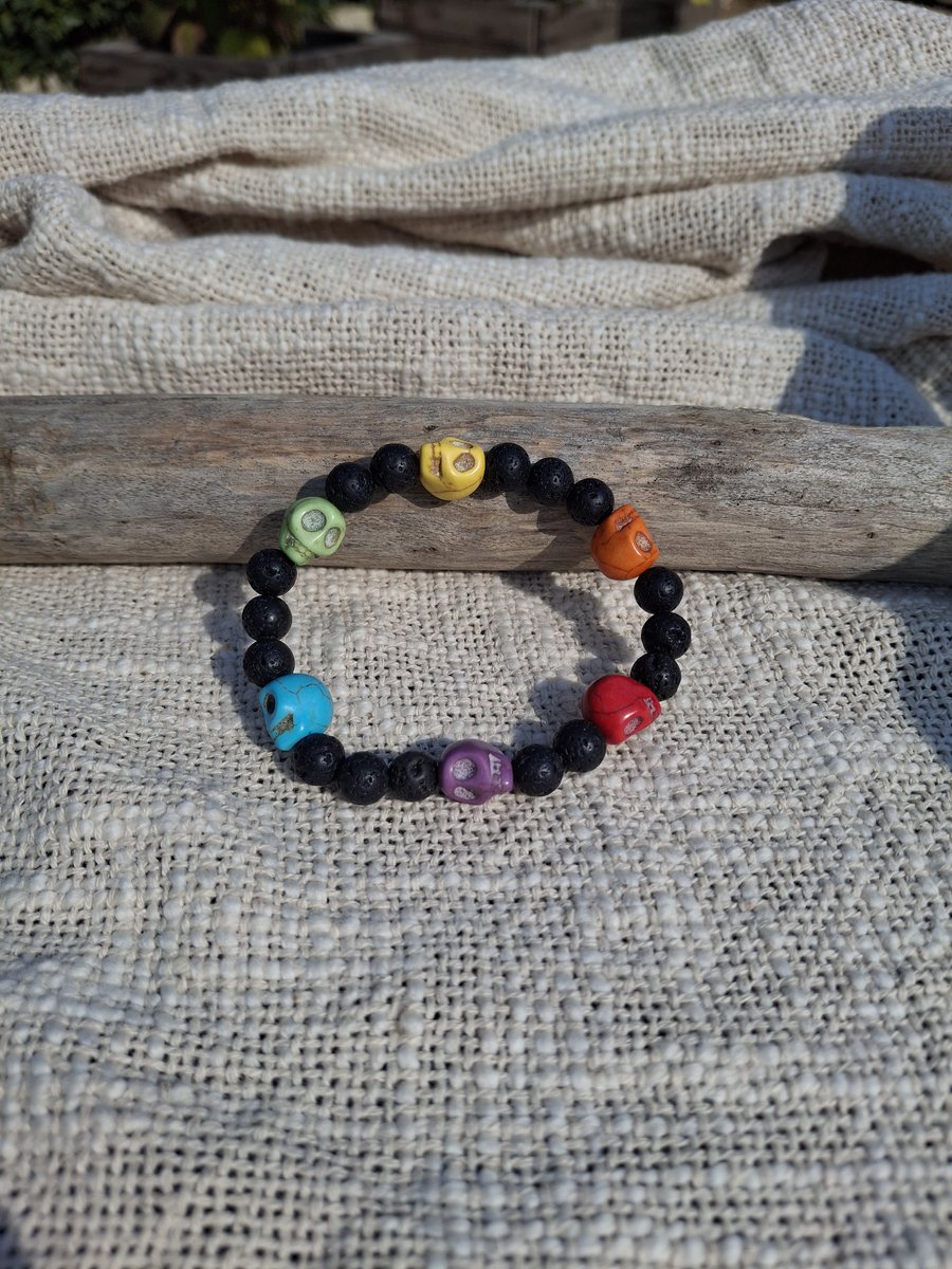 Skull Volcano Rainbow
