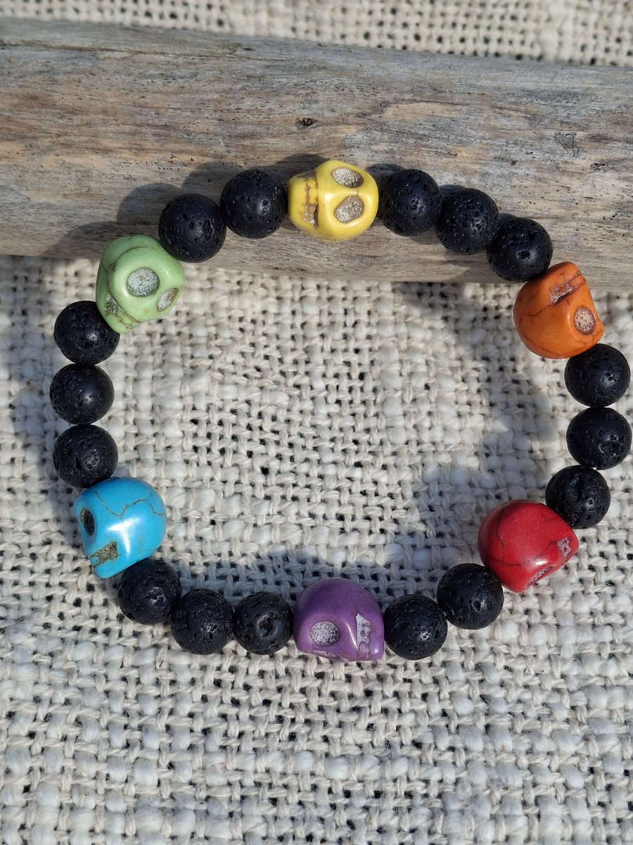 Skull Volcano Rainbow