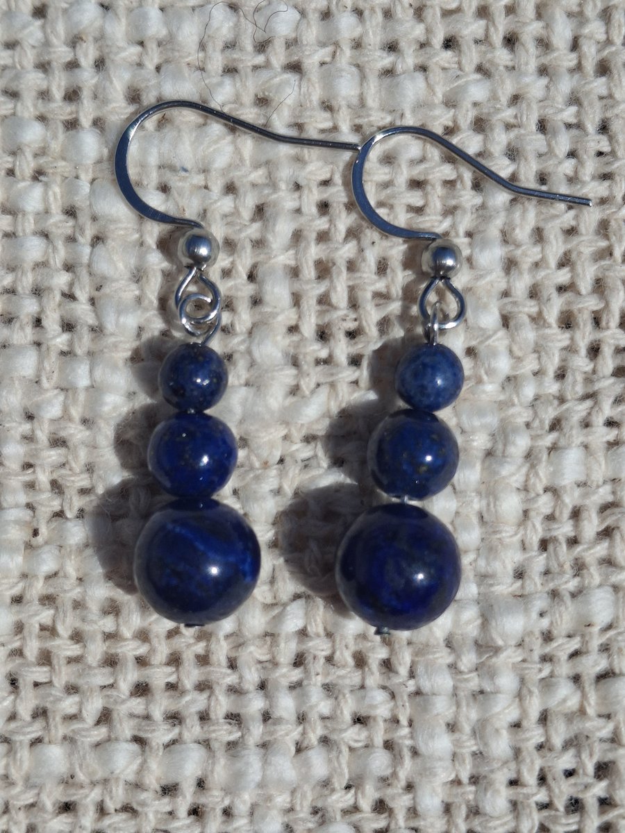 Lapis Lazuli boucles d'oreilles