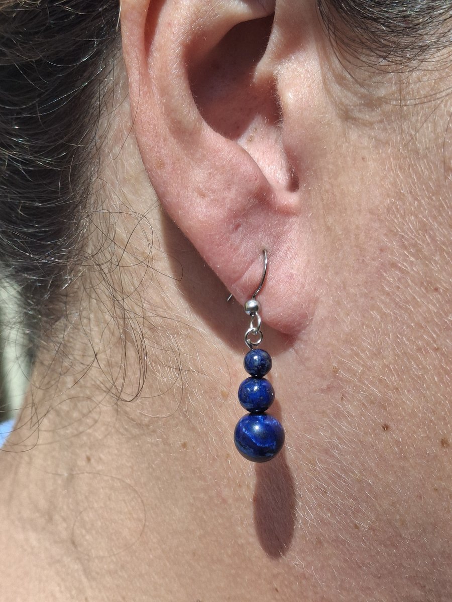 Lapis Lazuli boucles d'oreilles